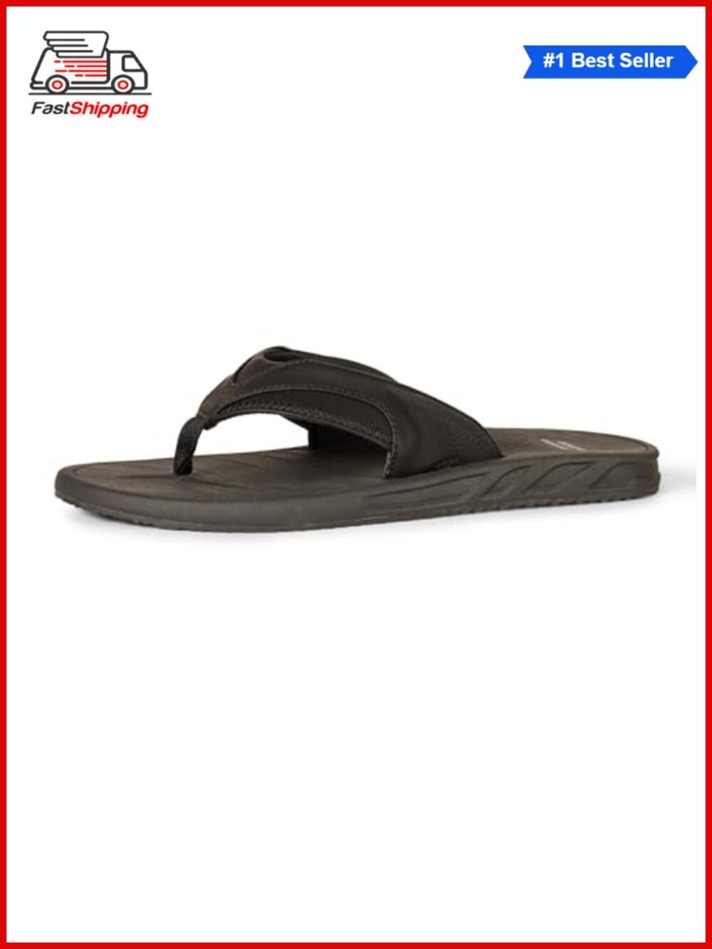✨ Men's Slip-On Comfort Sandals Faux Leather Non-Slip Padded